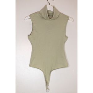 Asos Turtle Neck Bodysuit - Sage Green US12